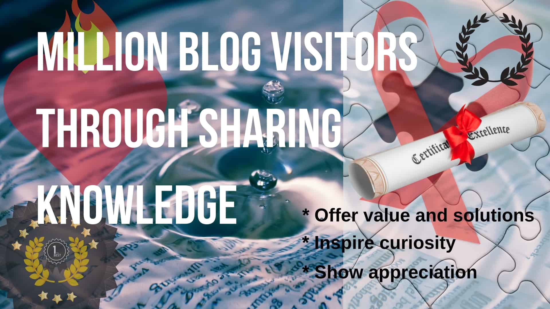 Million blog visitors through sharing knowledge